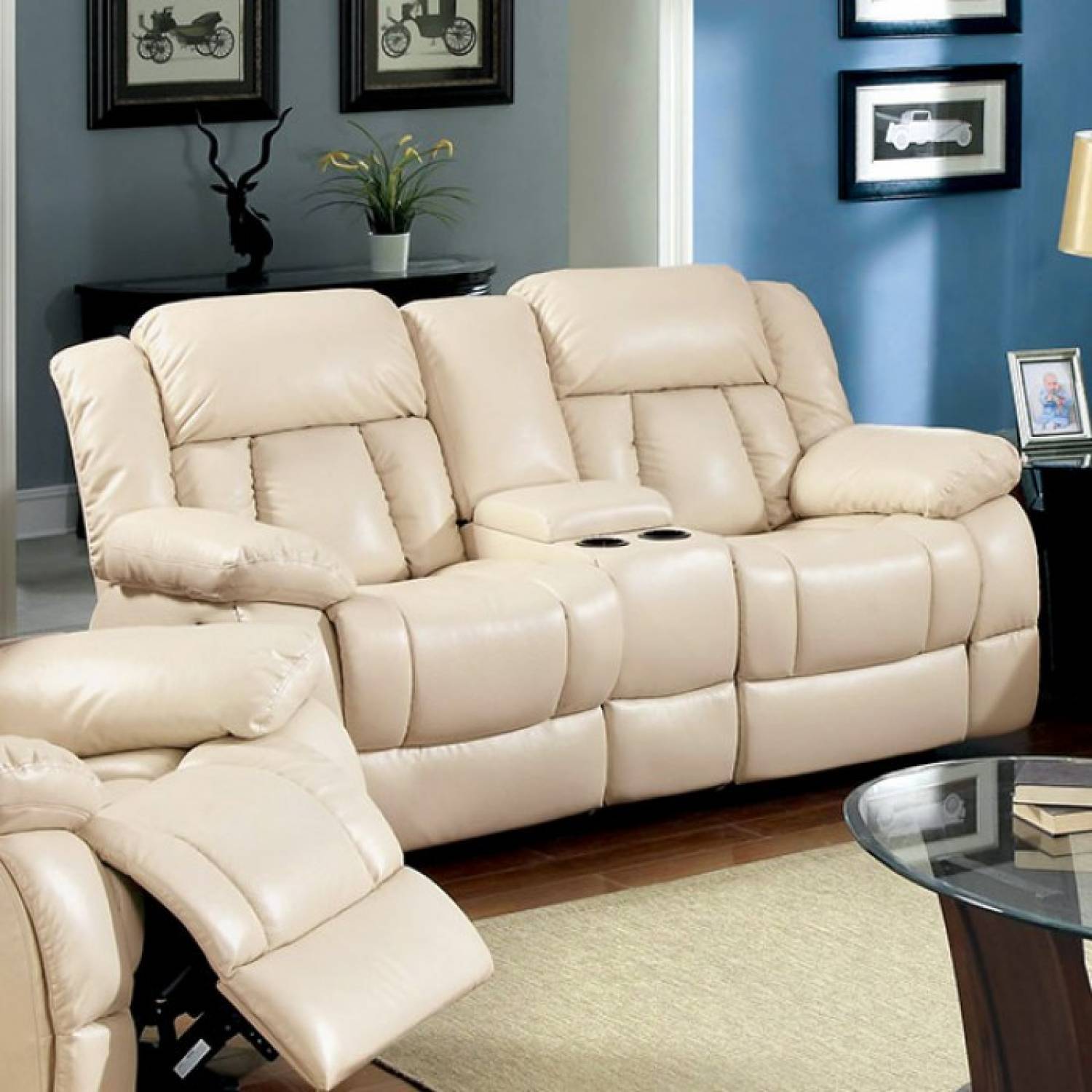 Living room with online 2 recliners